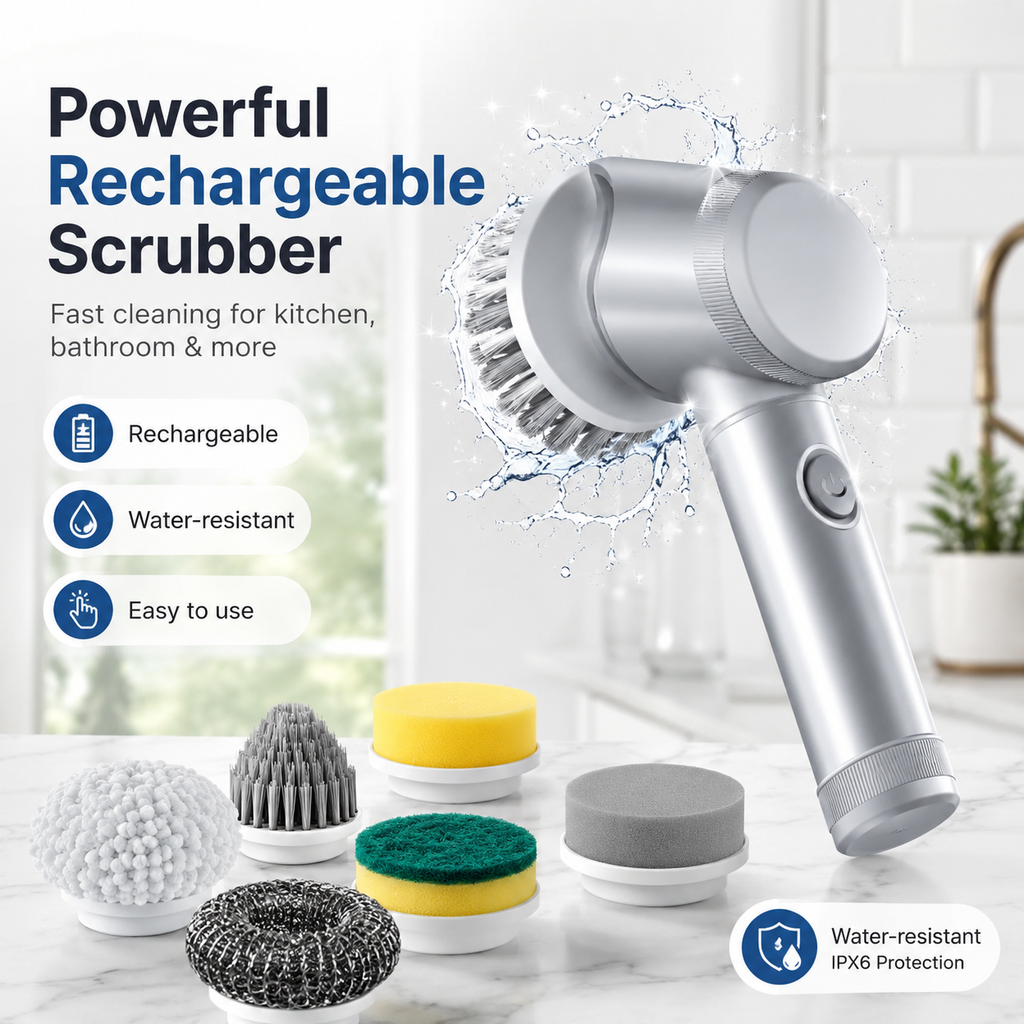 Cordless Motorized Scrubbing Brush