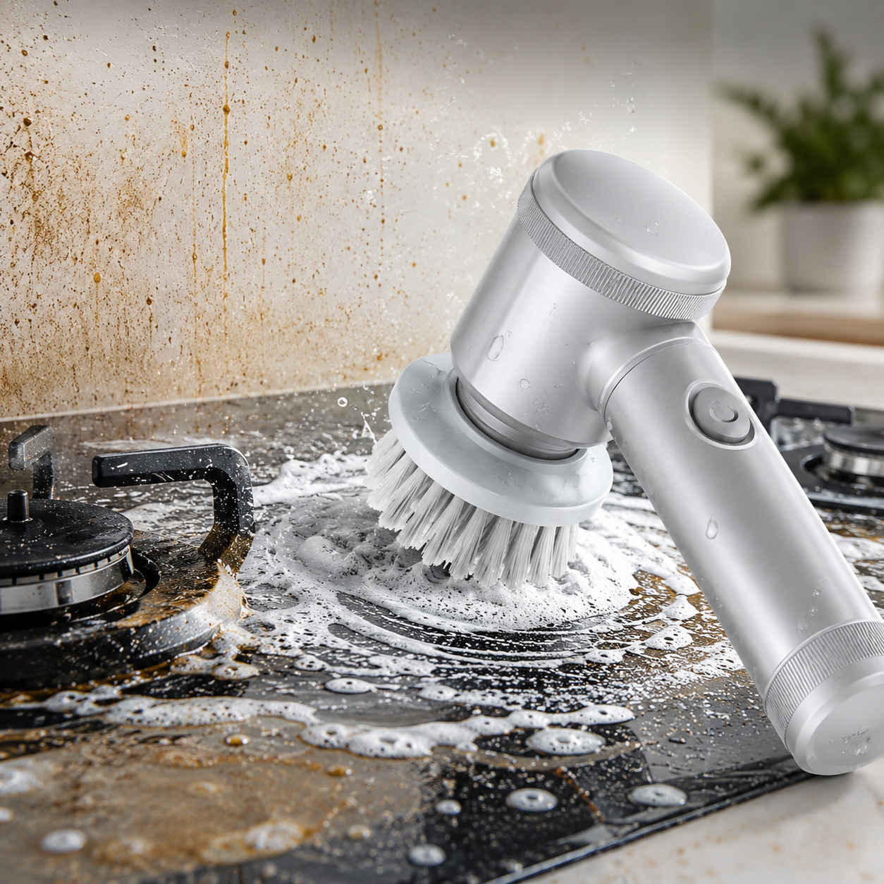 Cordless Motorized Scrubbing Brush